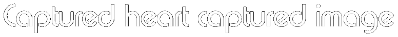 Captured heart captured image